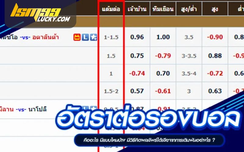 อัตราต่อรอง ฟุตบอล