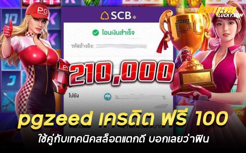pgzeed เครดิต ฟรี 100