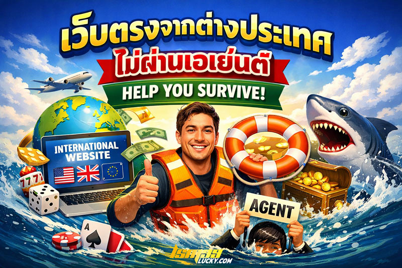 เว็บตรงจากต่างประเทศ ไม่ผ่านเอเย่นต์