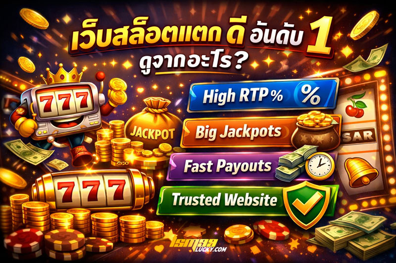 เว็บสล็อตแตก ดี อันดับ 1