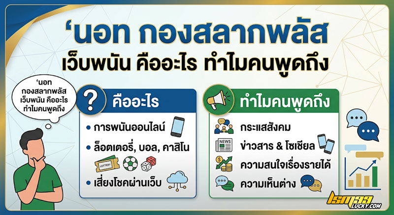 นอท กองสลากพลัส เว็บพนัน