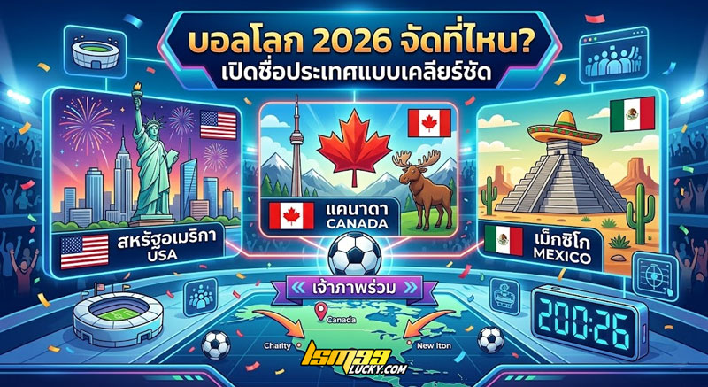 บอลโลก 2026 จัดที่ไหน