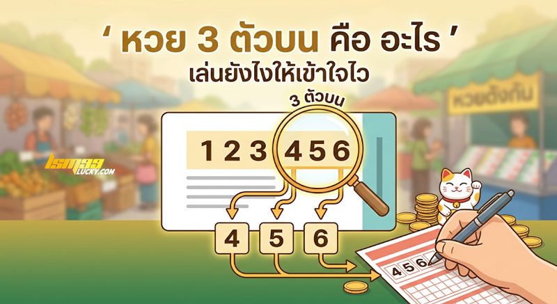 หวย 3 ตัวบน คือ