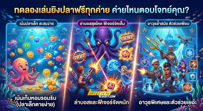 ทดลองเล่นยิงปลาฟรีทุกค่าย