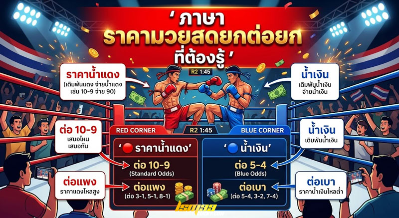 ราคามวยสดยกต่อยก
