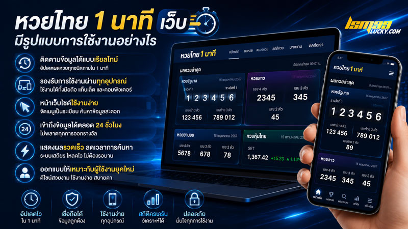 หวยไทย 1 นาที เว็บ
